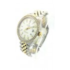 Rolex Oyster Perpetual Date with Diamond White Dial 34mm Automatic Watch